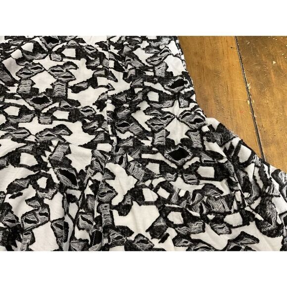 Free People Black White Halter Mini Dress XS Pockets - Picture 2 of 10